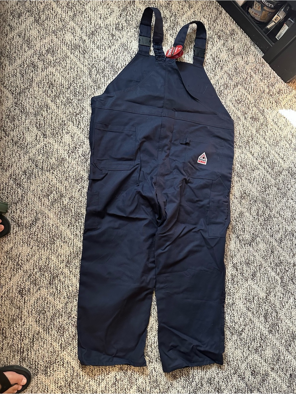 NWT Bulwark Overalls Men's 2XL reg Navy FR Bib Workwear Flame Resistant Safety